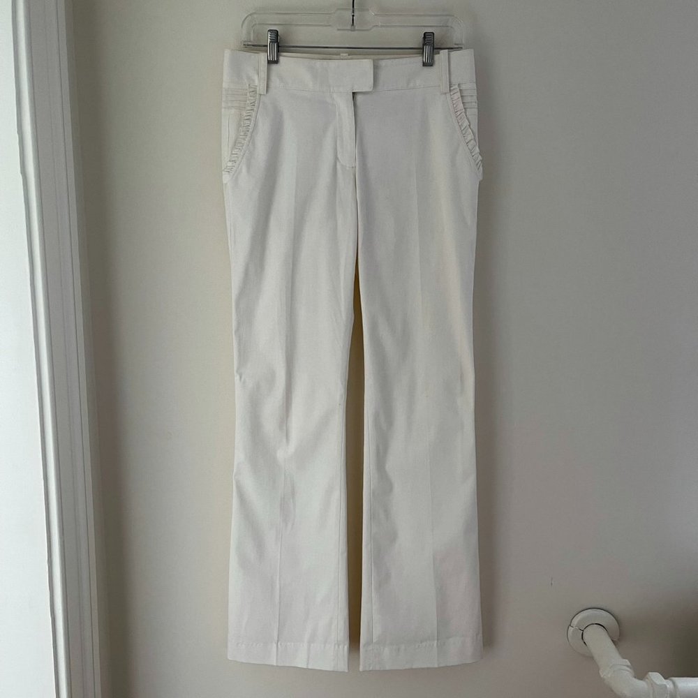 Development Ruffle Pocket Cream Pant